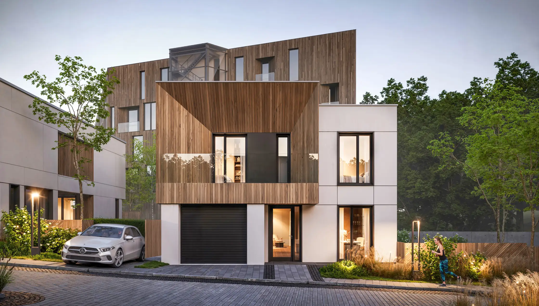 Nouvert Casa Tip 3 – randare exterioară vilă individuală